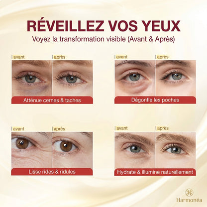 crème yeux anti cernes | soin contour des yeux anti poches | soin yeux 3 en 1 | texture crème contour des yeux | femme appliquant crème yeux | soin yeux anti âge | crème hydratante contour des yeux | routine soin contour des yeux
